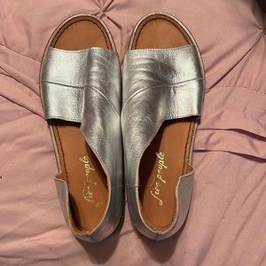 Silver Free People Mont Blanc Sandal